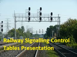 Railway Signalling Control Tables Presentation