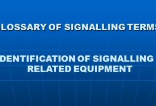 GLOSSARY OF SIGNALLING TERMS
