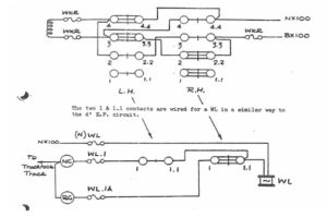 CHAIRLOCK ELECTRICAL CONNECTIONS (L.H. TURNOUT)