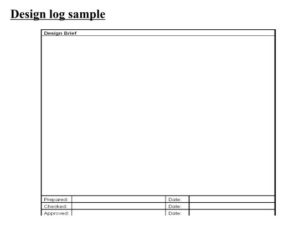 Design log sample
